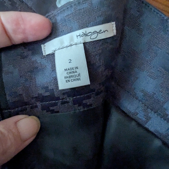 Halogen Black Pleated A-line Mini Skirt Work - Picture 5 of 8